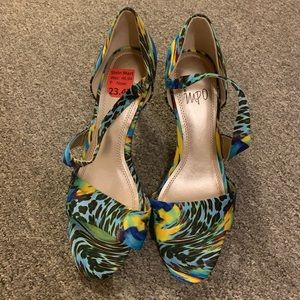 Peacock inspired sandals